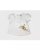 Baby Bodysuit Starter Set, White, Green, Peach, Fashion Flower Print