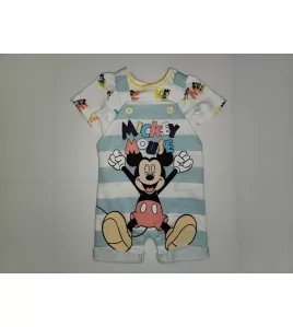 Baby Overalls/Dungarees Set, Light Blue, White - Mickey Mouse