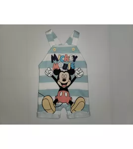 Baby Overalls/Dungarees Set, Light Blue, White - Mickey Mouse