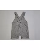 Baby Overalls/Dungarees Set, Grey, White - Fashion Mickey Mouse Print