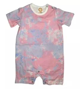 Baby Romper Short Sleeve, Pink Blue Colour- Fashion Floral Print