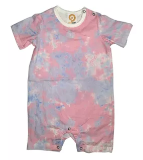 Baby Romper Short Sleeve, Pink Blue Colour- Fashion Floral Print Baby Romper Short Sleeve, Pink Blue Colour- Fashion Floral Print