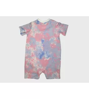 Baby Romper Short Sleeve, Pink Blue Colour- Fashion Floral Print Baby Romper Short Sleeve, Pink Blue Colour- Fashion Floral Print
