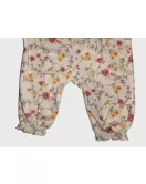 Baby Romper Sleeveless, Peach Colour, Fashion Flower Print