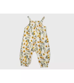 Baby Romper Sleeveless, White Colour, Fashion Flower Print Baby Romper Sleeveless, White Colour, Fashion Flower Print