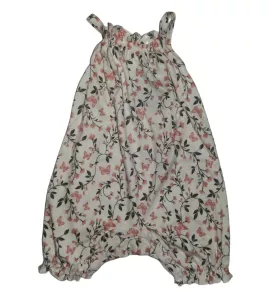 Baby Romper Sleeveless, Floral White Colour, Fashion Flower Print