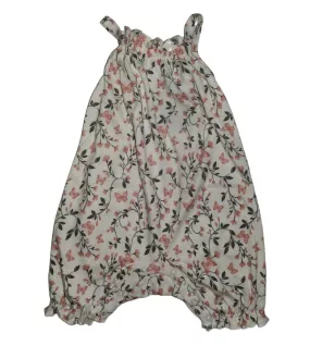 Baby Romper Sleeveless, Floral White Colour, Fashion Flower Print Baby Romper Sleeveless, Floral White Colour, Fashion Flower Print
