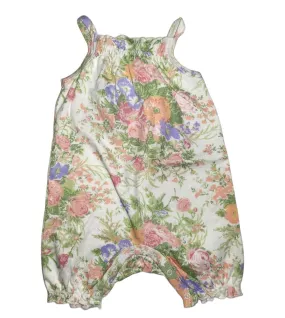 Baby Romper Sleeveless, Honeydew Colour, Fashion Flower Print Baby Romper Sleeveless, Honeydew Colour, Fashion Flower Print