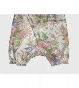 Baby Romper Sleeveless, Honeydew Colour, Fashion Flower Print