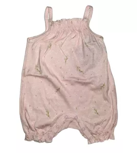 Baby Romper Sleeveless, Light Pink Colour, Fashion Flower Print