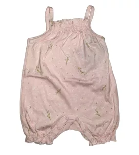 Baby Romper Sleeveless, Light Pink Colour, Fashion Flower Print Baby Romper Sleeveless, Light Pink Colour, Fashion Flower Print
