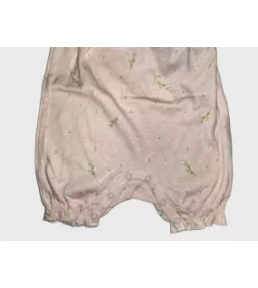 Baby Romper Sleeveless, Light Pink Colour, Fashion Flower Print Baby Romper Sleeveless, Light Pink Colour, Fashion Flower Print