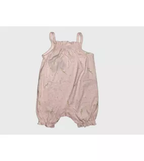 Baby Romper Sleeveless, Light Pink Colour, Fashion Flower Print Baby Romper Sleeveless, Light Pink Colour, Fashion Flower Print