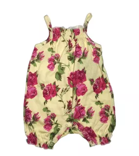 Baby Romper Sleeveless, Light Yellow Colour, Fashion Flower Print Baby Romper Sleeveless, Light Yellow Colour, Fashion Flower Print