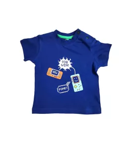 Baby Round Neck T-Shirt , Cerulean Blue, Fashion Gadget Print Baby Round Neck T-Shirt , Cerulean Blue, Fashion Gadget Print