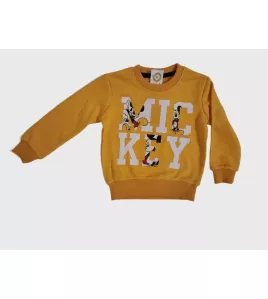 Sweater Suit- Yellow, Fashion Mickey Mouse Print