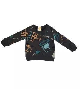 Sweater Suit- Black Grey, Fashion Excavator Print