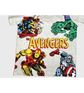 Round Neck T-Shirt , Grey Colour, Fashion Avengers Print