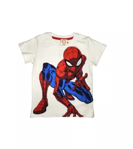 Round Neck T-Shirt , White Colour, Fashion Spiderman Print