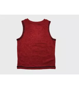 Sleeveless T-Shirt + Short Pant Set, Dark Red, Fashion Spiderman Print