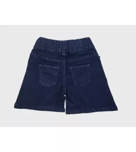 Short Pants - Stretch Denim, Dark Blue  Short Pants - Stretch Denim, Dark Blue