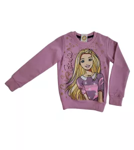 Sweater Long Sleeve- Lavender Rose, Fashion Barbie Print