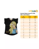 Round Neck T-Shirt Short Sleeve With Print-Barbie