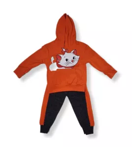 Hoodies and Pants Set - Cat printed