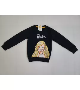 Sweater Long Sleeve- Dark Blue, Fashion Barbie Print