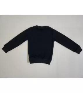 Sweater Long Sleeve- Dark Blue, Fashion Barbie Print