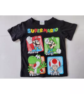 Round Neck T-Shirt With Print-Super Mario