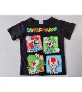 Round Neck T-Shirt With Print-Super Mario