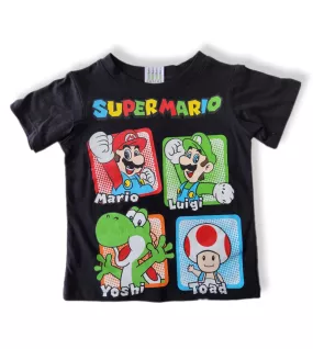 Round Neck T-Shirt With Print-Super Mario