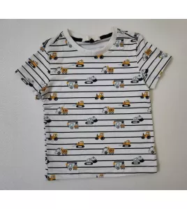 Round Neck T-Shirt With Print-Truck