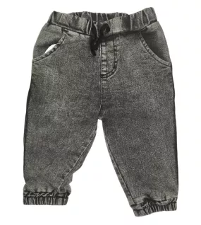 Jeans - Stretch Denim, Elasticated Waist, Black Closet, Jogger Jeans - Stretch Denim, Elasticated Waist, Black Closet, Jogger